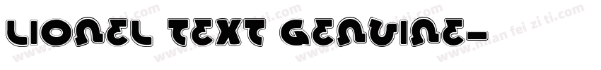 Lionel Text Genuine字体转换